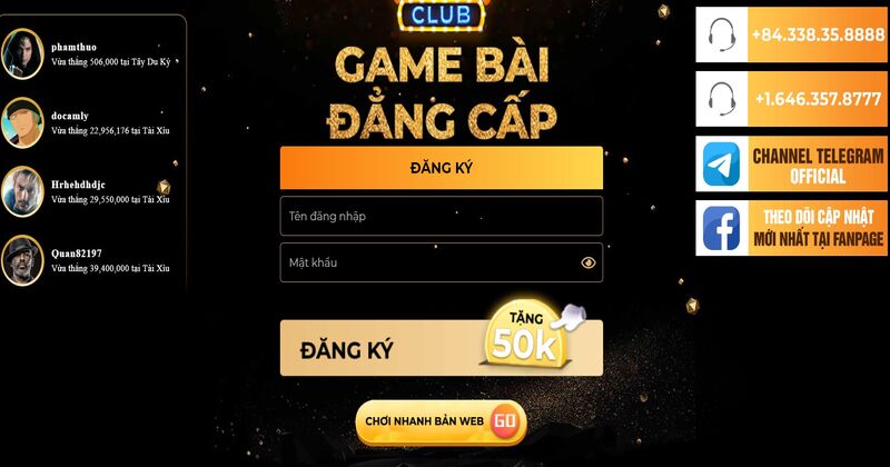 Cổng game bài X8 Club