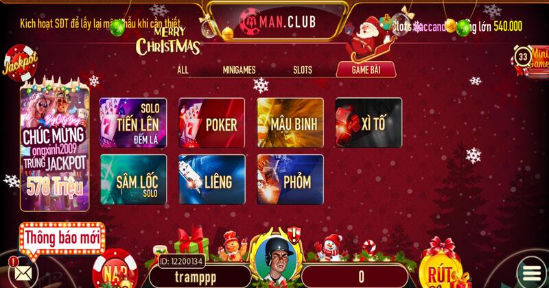 Game bài tại Man Club