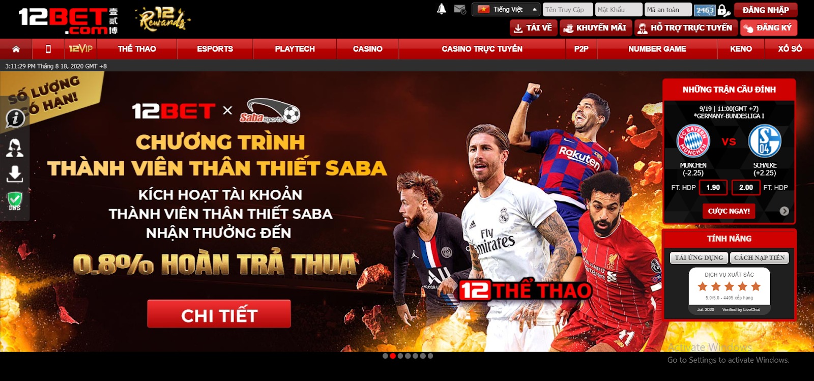 Giới thiệu về nhà cái 12Bet