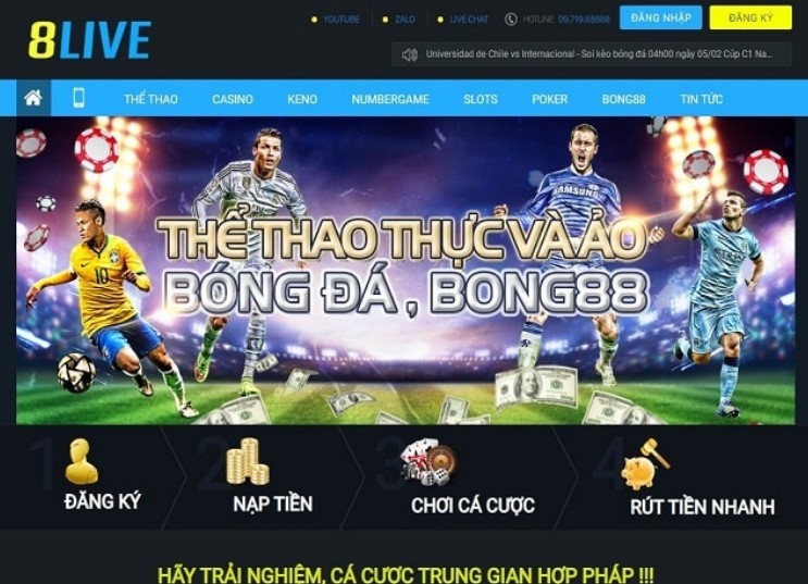 Cá cược thể thao tại 8live