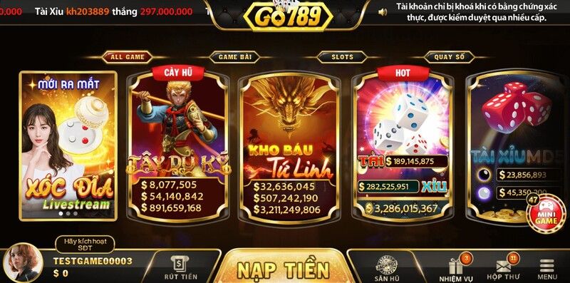 Chi tiết cổng game bài đổi thưởng Go789